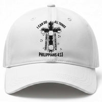 I Can Do All Things Through Christ Baseball Cap Christian Soccer Faith
