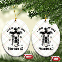 I Can Do All Things Through Christ Ceramic Ornament Christian Soccer Faith