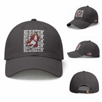 He Is Rizzin Baseball Cap Funny Christian Soccer Lover Gift