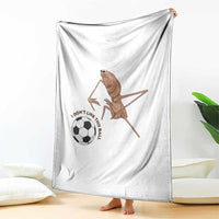 Funny Marcus The Worm Soccer Lover Throw Blanket I Do Not Like This Ball