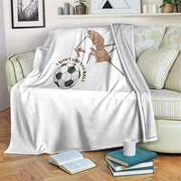 Funny Marcus The Worm Soccer Lover Throw Blanket I Do Not Like This Ball