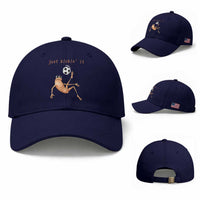 Funny Marcus The Worm Soccer Lover Baseball Cap Just Kickin It