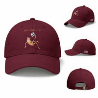 Funny Marcus The Worm Soccer Lover Baseball Cap Just Kickin It
