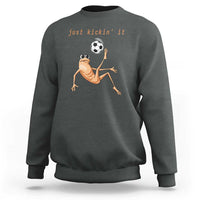 Funny Marcus The Worm Soccer Lover Sweatshirt Just Kickin It
