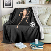 Just Kickin It Throw Blanket Funny Marcus The Worm Soccer Meme