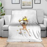 Funny Marcus The Worm Soccer Champion Throw Blanket Soccer Lover