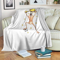 Funny Marcus The Worm Soccer Champion Throw Blanket Soccer Lover