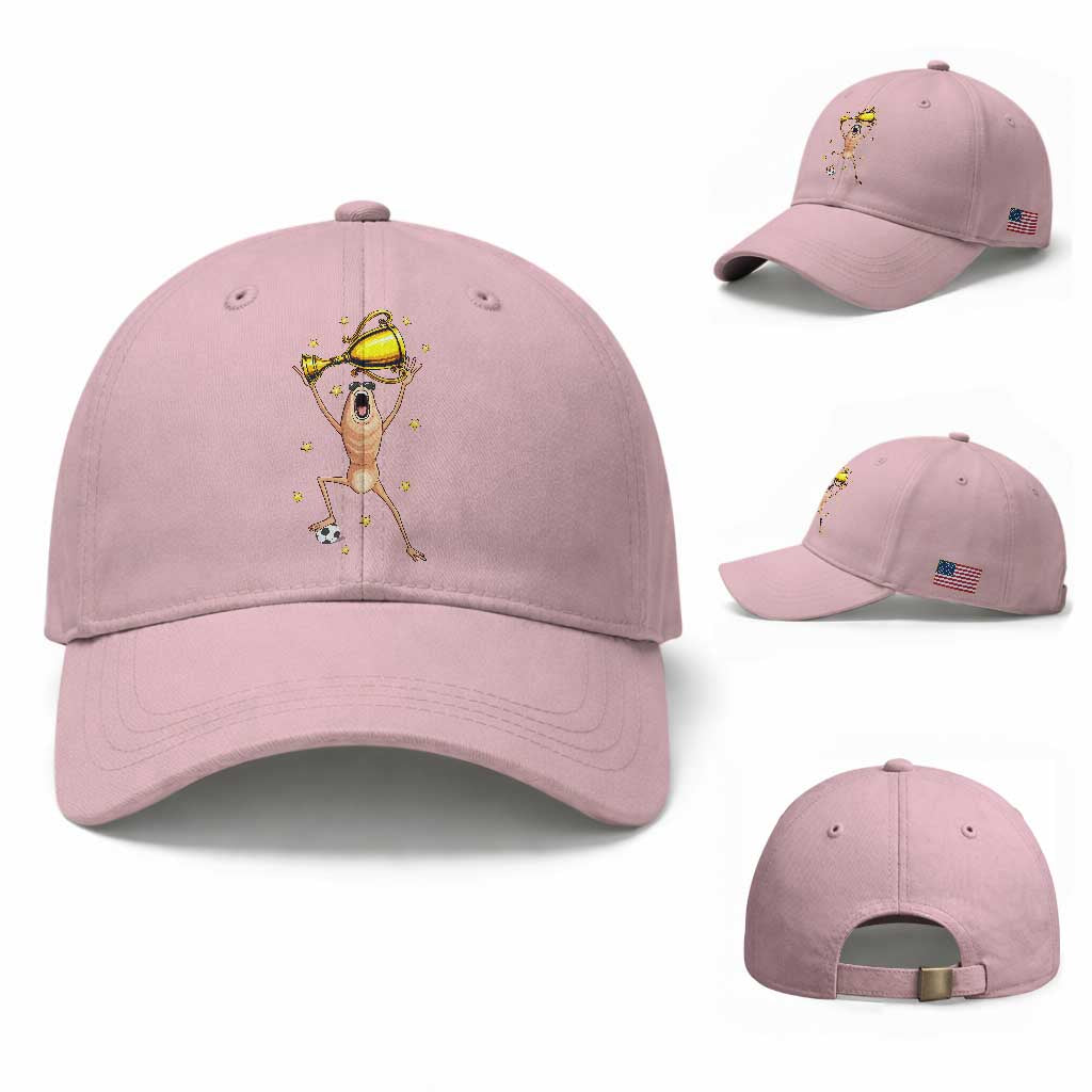 Funny Marcus The Worm Soccer Champion Baseball Cap Soccer Lover