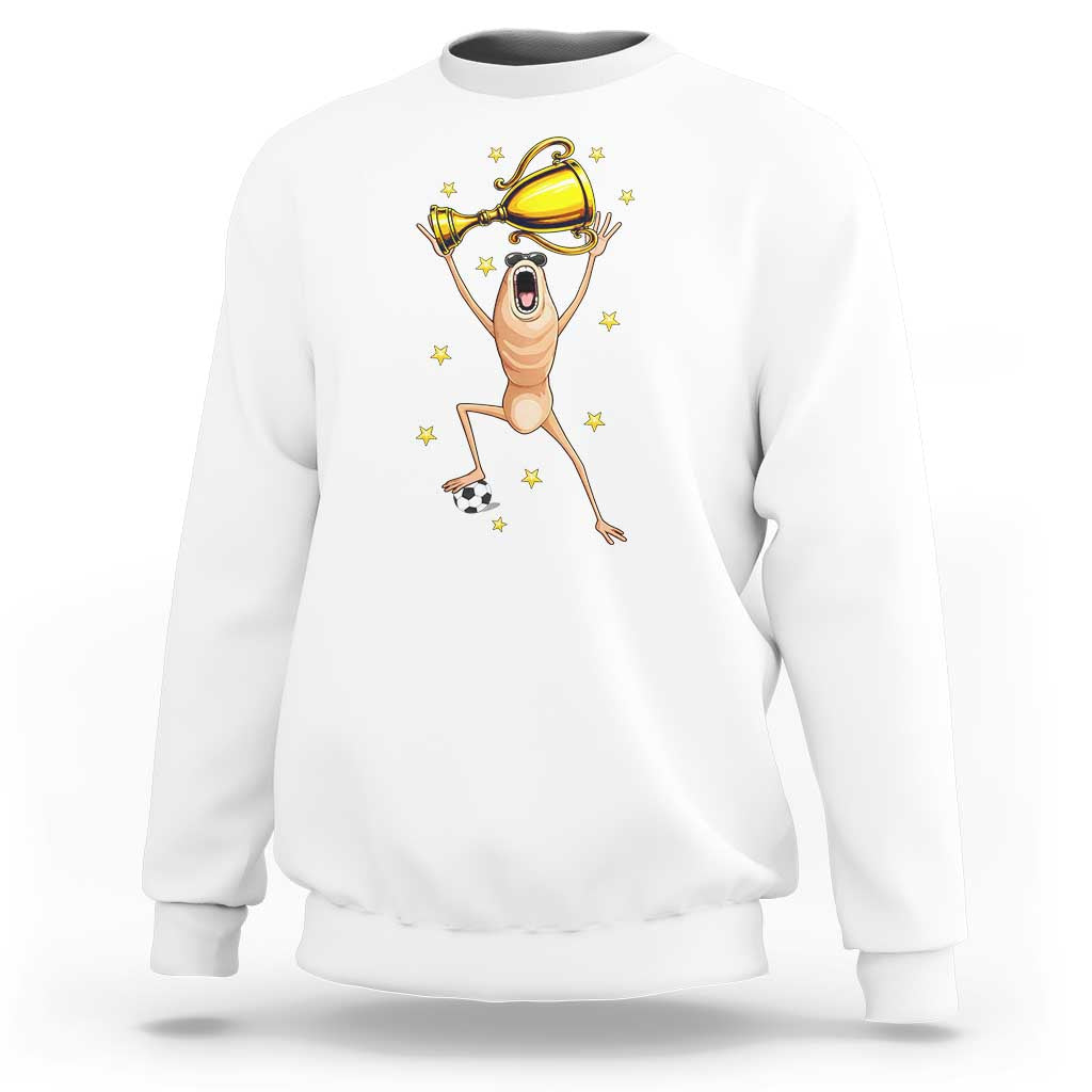 Funny Marcus The Worm Soccer Champion Sweatshirt Soccer Lover