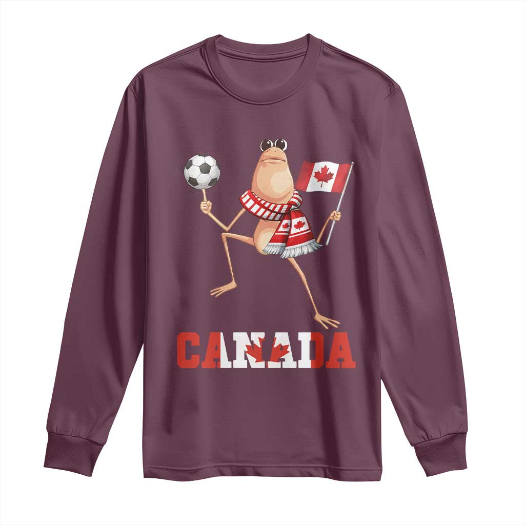 Funny Marcus The Worm Long Sleeve Shirt Canadian Pride Soccer Gift