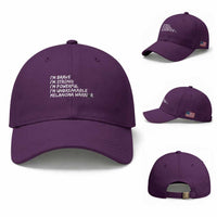 I Am Brave Strong Powerful Unbreakable Baseball Cap Melanoma Warrior Support