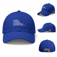 I Am Brave Strong Powerful Unbreakable Baseball Cap Melanoma Warrior Support