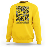 I Wear Black For My Mom Sweatshirt Melanoma Support Squad