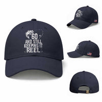 Personalized 60th Birthday Fishing Baseball Cap Custom Number Bday Still Keeping It Reel