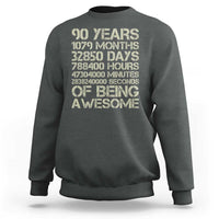 90 Years Of Being Awesome Sweatshirt 90th Birthday Gift Idea