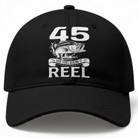 Still Keeping It Reel At 45 Baseball Cap Fisherman Birthday Gift