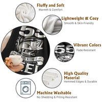 Still Keeping It Reel At 55 Throw Blanket Fisherman Birthday Gift