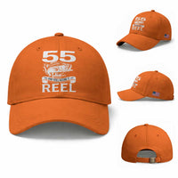Still Keeping It Reel At 55 Baseball Cap Fisherman Birthday Gift