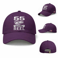 Still Keeping It Reel At 55 Baseball Cap Fisherman Birthday Gift