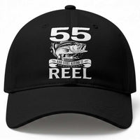 Still Keeping It Reel At 55 Baseball Cap Fisherman Birthday Gift