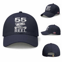 Still Keeping It Reel At 55 Baseball Cap Fisherman Birthday Gift
