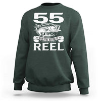 Still Keeping It Reel At 55 Sweatshirt Fisherman Birthday Gift