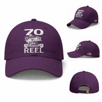 Still Keeping It Reel At 70 Baseball Cap Fisherman Birthday Gift