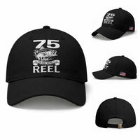 Still Keeping It Reel At 75 Baseball Cap Fisherman Birthday Gift