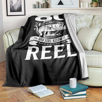 Still Keeping It Reel At 80 Throw Blanket Fisherman Birthday Gift