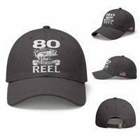 Still Keeping It Reel At 80 Baseball Cap Fisherman Birthday Gift