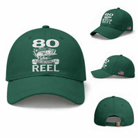 Still Keeping It Reel At 80 Baseball Cap Fisherman Birthday Gift
