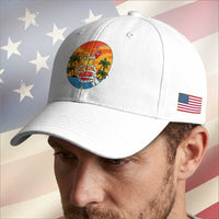 Tropical Skeleton Summerween Baseball Cap Beach Cocktail Vacation