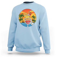 Tropical Skeleton Summerween Sweatshirt Beach Cocktail Vacation