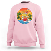 Tropical Skeleton Summerween Sweatshirt Beach Cocktail Vacation