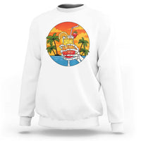 Tropical Skeleton Summerween Sweatshirt Beach Cocktail Vacation