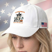 Witchy Beach Summerween Vacation Baseball Cap Chillin And Thrillin