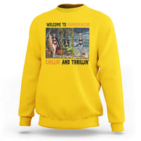 Welcome To Summerween Chillin And Thrillin Sweatshirt Funny Summer Halloween