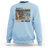 Welcome To Summerween Chillin And Thrillin Sweatshirt Funny Summer Halloween