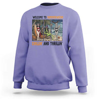 Welcome To Summerween Chillin And Thrillin Sweatshirt Funny Summer Halloween