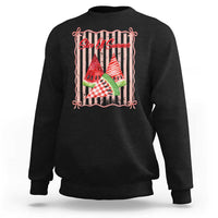 Striped Watermelon Beach Vibes Graphic Sweatshirt Slice Of Summer