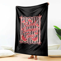 Striped Watermelon Beach Vibes Graphic Throw Blanket Sweet Summer Time