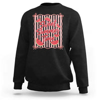 Striped Watermelon Beach Vibes Graphic Sweatshirt Sweet Summer Time
