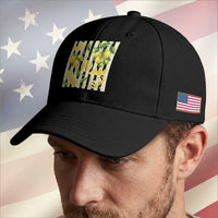 Striped Summer Lemon Baseball Cap Citrus Fruit Lover Gift