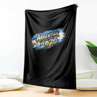 Vintage Argentina Soccer Pride 2026 Graphic Throw Blanket