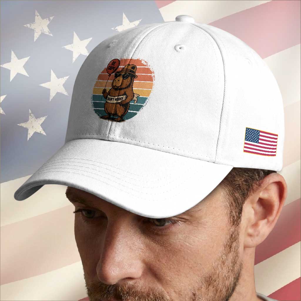 Funny Capybara Baseball Cap Be Capy Do Not Worry For Animal Lovers