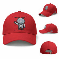 Funny Robot Humor Baseball Cap I May Be Wrong But It Is Highly Unlikely