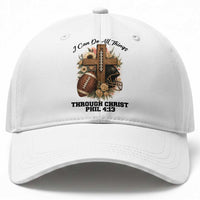 Christian Motivation Gift Baseball Cap I Can Do All Things Through Christ Bible Verse
