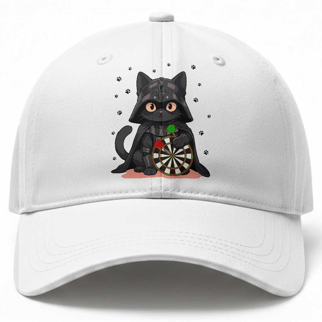 Dark Lord Cat Dartist Gift Baseball Cap Funny Sci Fi Dart Thrower Gift
