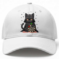 Dark Lord Cat Dartist Gift Baseball Cap Funny Sci Fi Dart Thrower Gift
