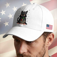 Dark Lord Cat Dartist Gift Baseball Cap Funny Sci Fi Dart Thrower Gift